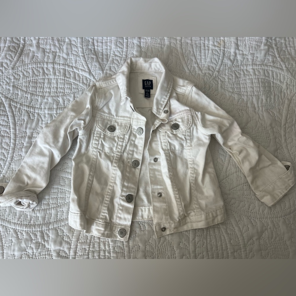 GAP Kids White Jean Jacket